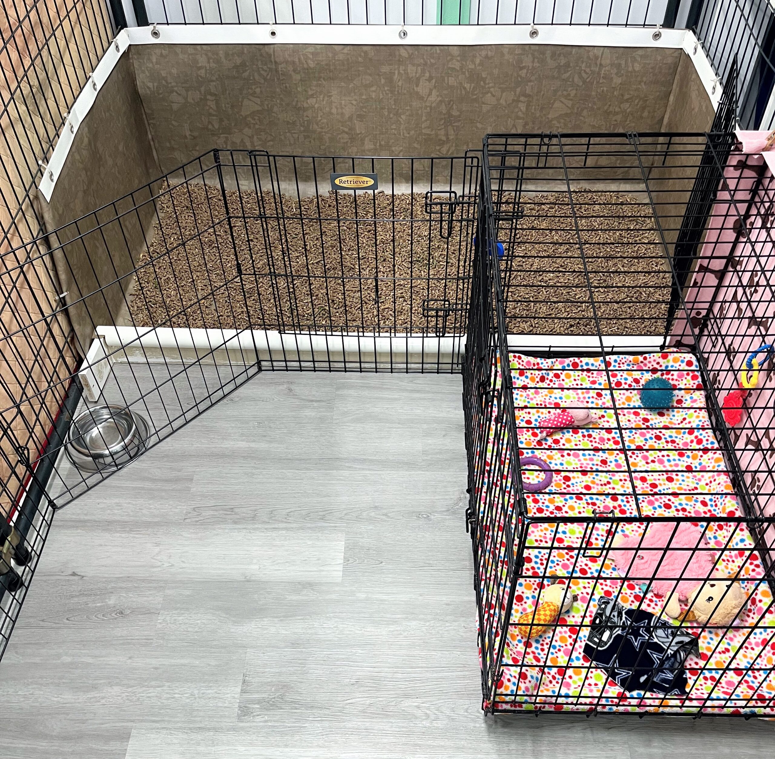 puppy pen litter box crate Kora 26